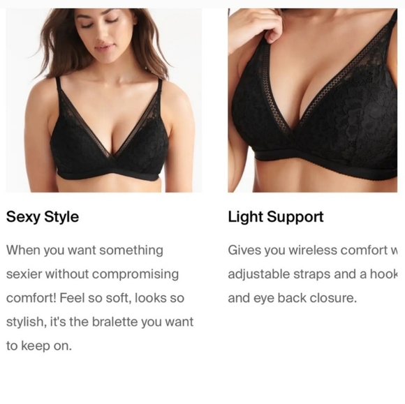 Knix Lace Deep V Bralette in Sage Plus Size XXL (Fits 40 A-DD) - Picture 7 of 16